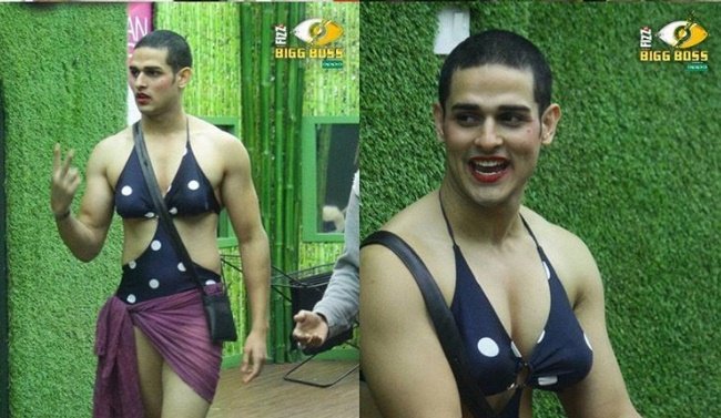 Priyank Sharma in Bikini Impersonates Vikas Gupta's Mother