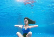 Tridha Choudhary Sets Fire on Water with Underwater Yoga