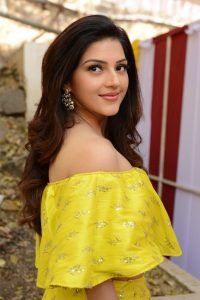 Actress Mehreen Pirzada Yellow Dress Latest Photos