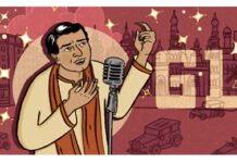 Google Doodle Celebrates India’s 1st Superstar KL Saigal