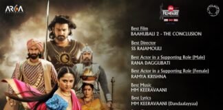 65th Filmfare Awards South 2018 Telugu Winners List