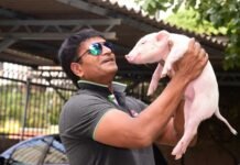 Actor Ravi Babu Fitness Challenge with Piglet