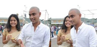 Riddhi Kumar and Raj Tarun Visited Tirumala