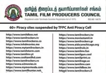 Tamil Rockers Website linked to 20 Domains are Blocked